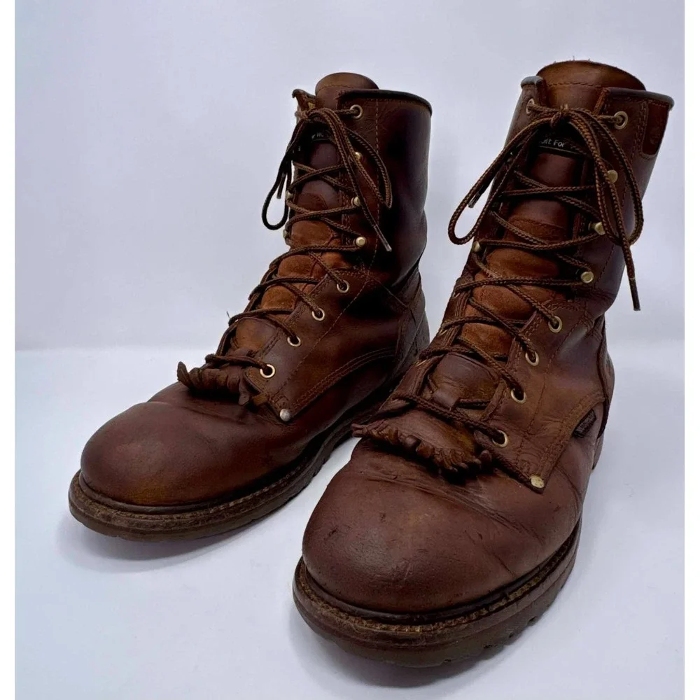 Carolina CA8028 Men's 11.5D Waterproof EH Vibram Leather Logger Work Boots USA